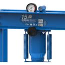 Prensa Hidráulica 15t Desmontável  Manômetro Riosul Tools Azul