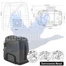 Kit Motor Portão Eletrônico Deslizante Rossi Nano 36 Turbo 5 Metros Cremalheira