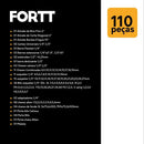 Kit Maleta Jogo de Ferramentas e Chave Completa 110 peças Fortt Preto - KMFC002-P