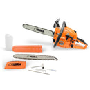 Moto Serra Motosserra á Gasolina Terra MT520 MT-520 2T 52cc 2,5HP Com 02 Sabres Ponta Rolante + óleo stihl 2T Motor Serra Leve e de Alto Desempenho Ideal Para Carpintaria Profissional