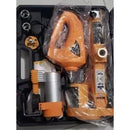 Macaco Elétrico Com Chave Roda E Compressor 12V Completo